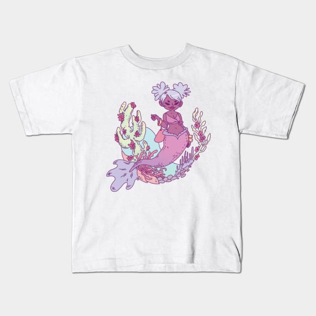 Mermaid Kids T-Shirt by ginaromoart